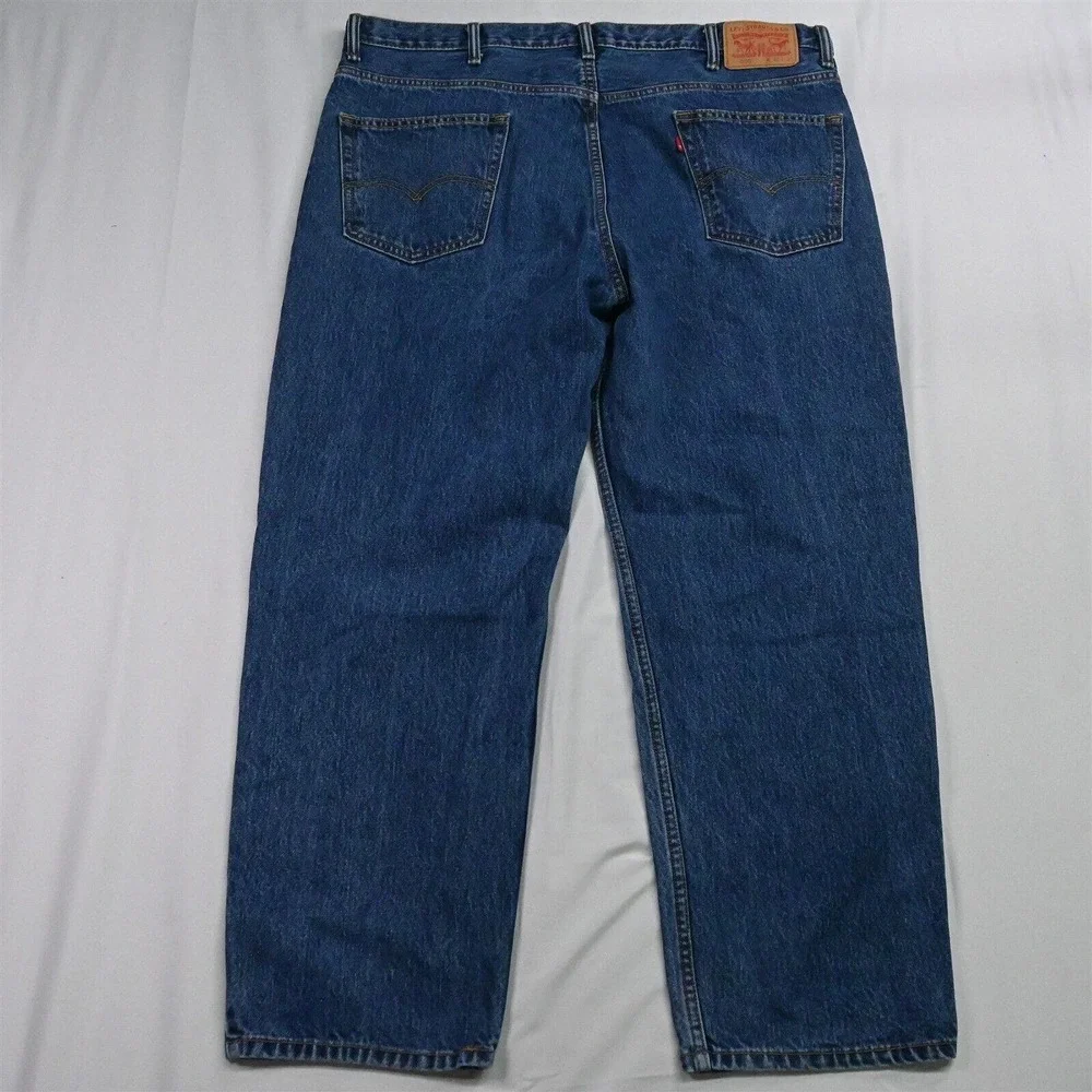 Levi's 42 x 30‎ 550 Relaxed Fit Dark Stonewash Denim Jeans